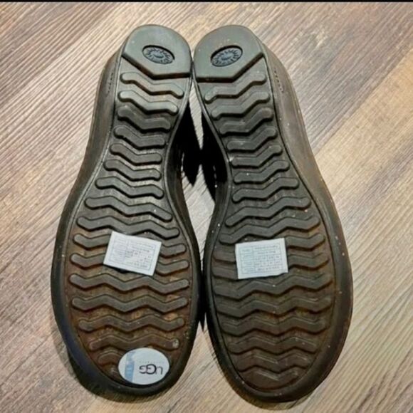 UGG AUSTRALIA Blue Leather Sling back Wedge Sandal. SIZE 10 - Picture 10 of 10